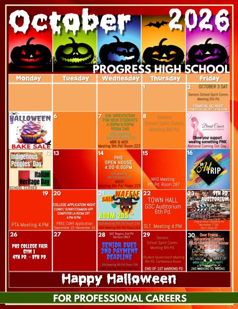 October Calendar